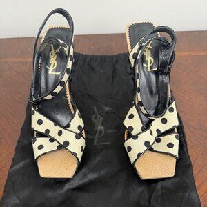 Yves Saint Laurent Polka Dot Sandals